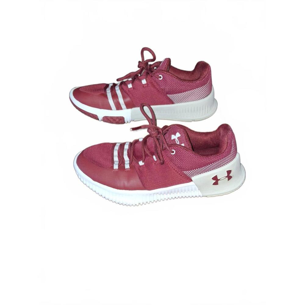 Under Armour Women's Running Shoes - Burgundy and White [COPY]